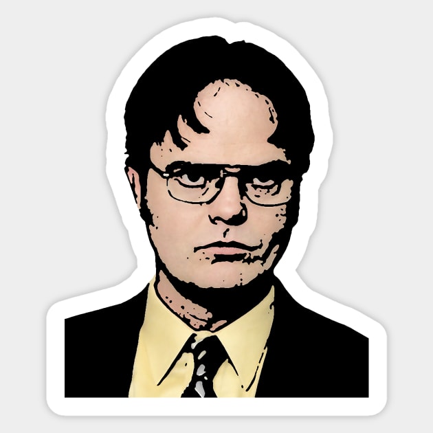 Dwight K. Schrute Sticker by djhyman